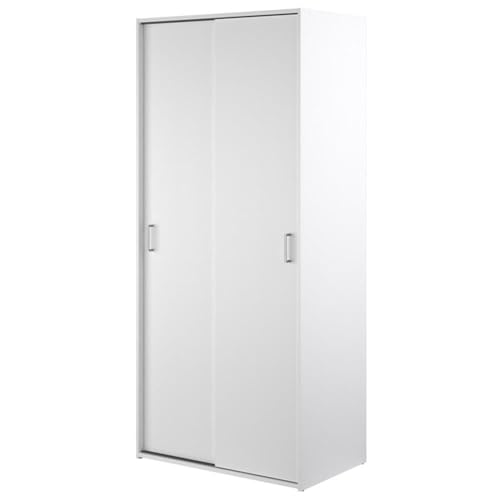 White Tvilum 2 Sliding Door Wardrobe