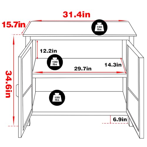 Refined Title:
MUPATER Bamboo Kitchen Sideboard Cabinet with Rattan Doors, Accent Storage for Dining Room, Living Room, Hallway