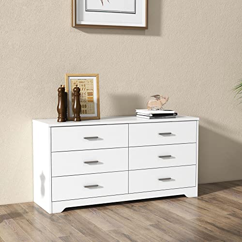Modern 6-Drawer Dresser for Bedroom, Living Room, Hallway, Nursery