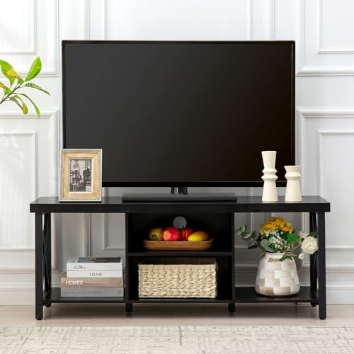 TV Stand for up to 55 TV, TV Console with Open Storage