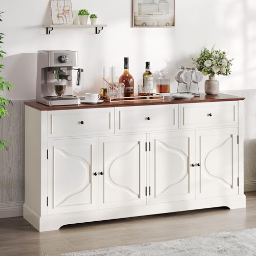 Farmhouse Sideboard Buffet Cabinet with Storage for Dining and Living Room
