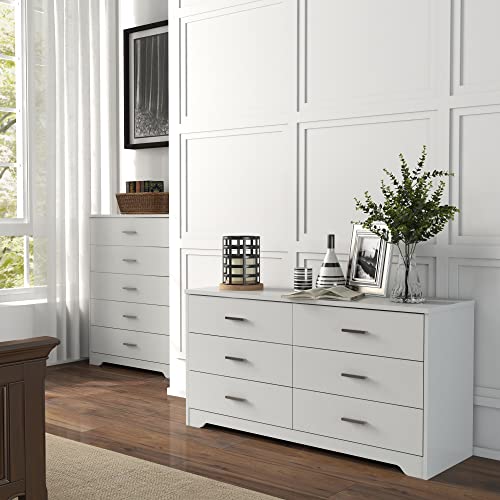 Modern 6-Drawer Dresser for Bedroom, Living Room, Hallway, Nursery