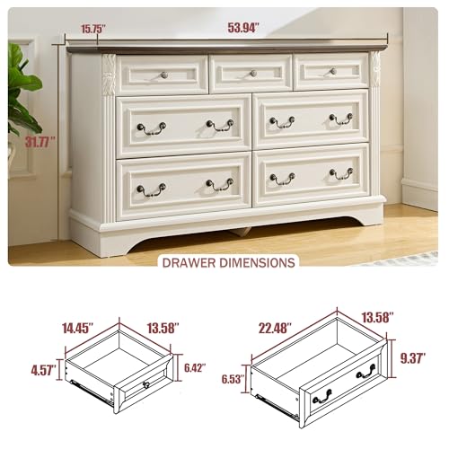 Farmhouse Dresser, 54 Rustic Chest of Drawers
