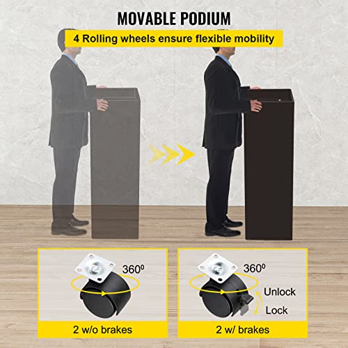VEVOR Ebony Lecterns for Church, Office, School, Home