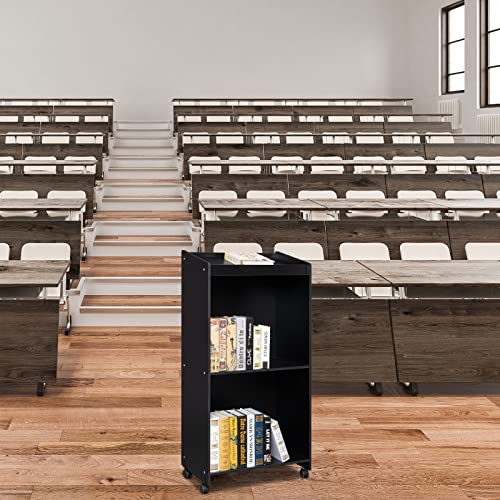 Portable Podium Stand for Churches, Reception Desk, and Classrooms