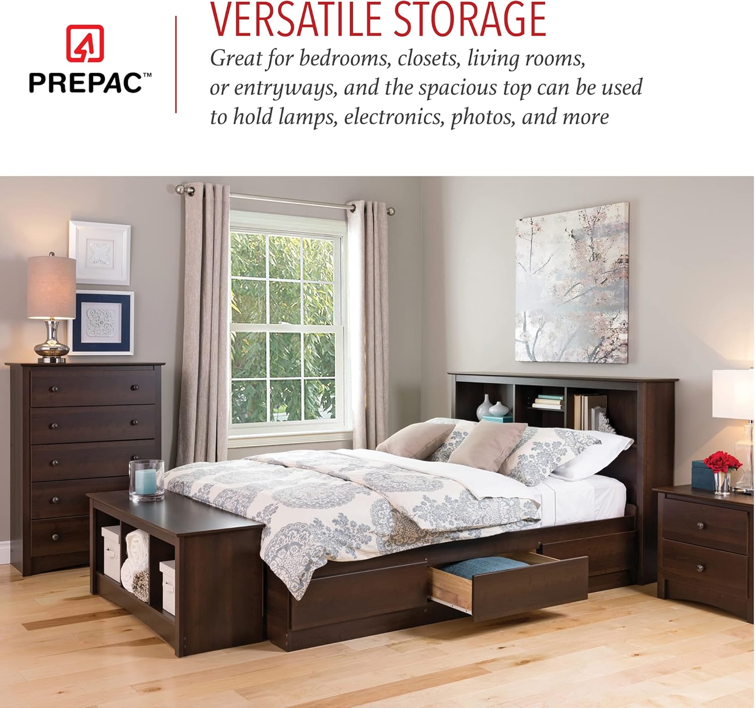 Prepac Fremont Superior 5-Drawer Chest for Bedroom